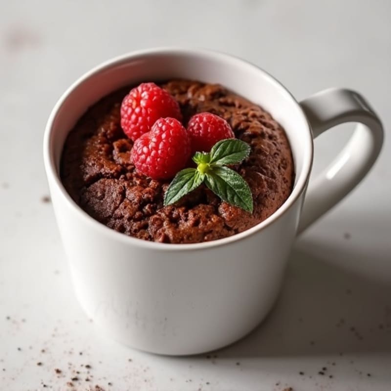 Healthy Chocolate Protein Mug Cake