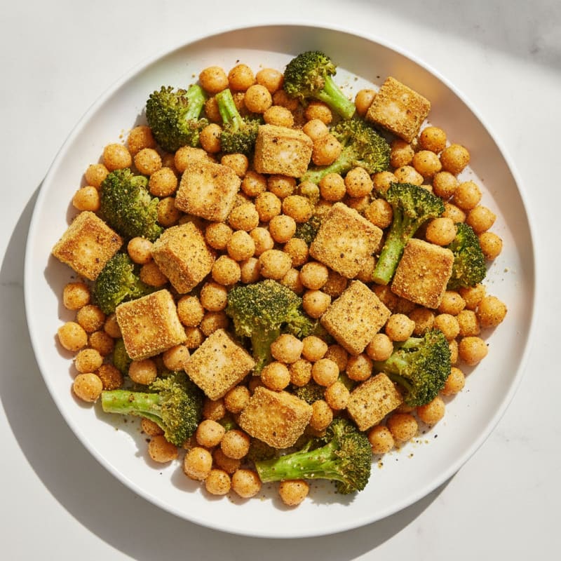 Roasted Vegetable and Chickpea Bowl