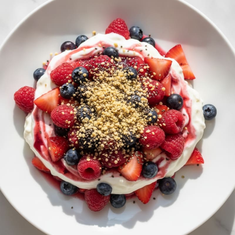 Creamy Greek Yogurt Protein Parfait with Mixed Berries