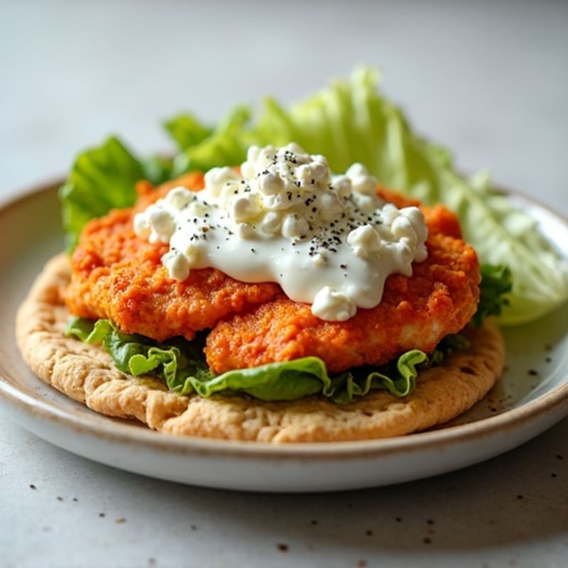 Crispy Buffalo Chicken Flatbread