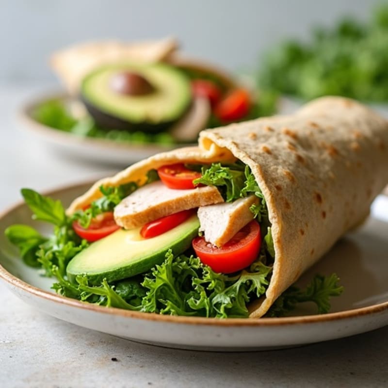Fresh Turkey and Creamy Avocado Wrap