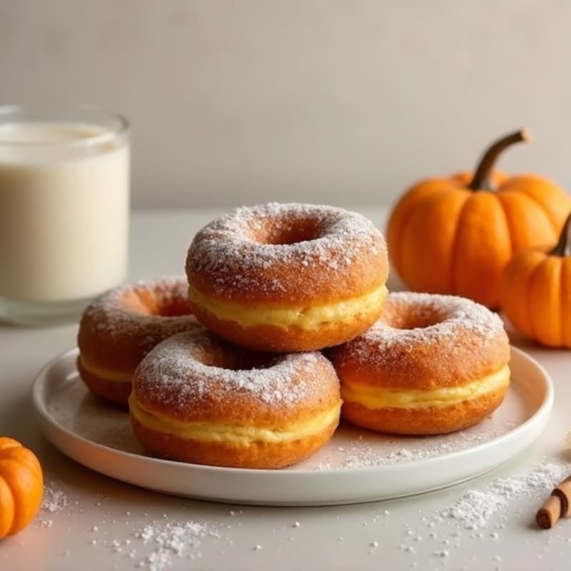 Fluffy Baked Pumpkin Spice Donuts