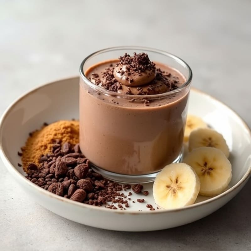 Silky Chocolate Protein Pudding with Greek Yogurt