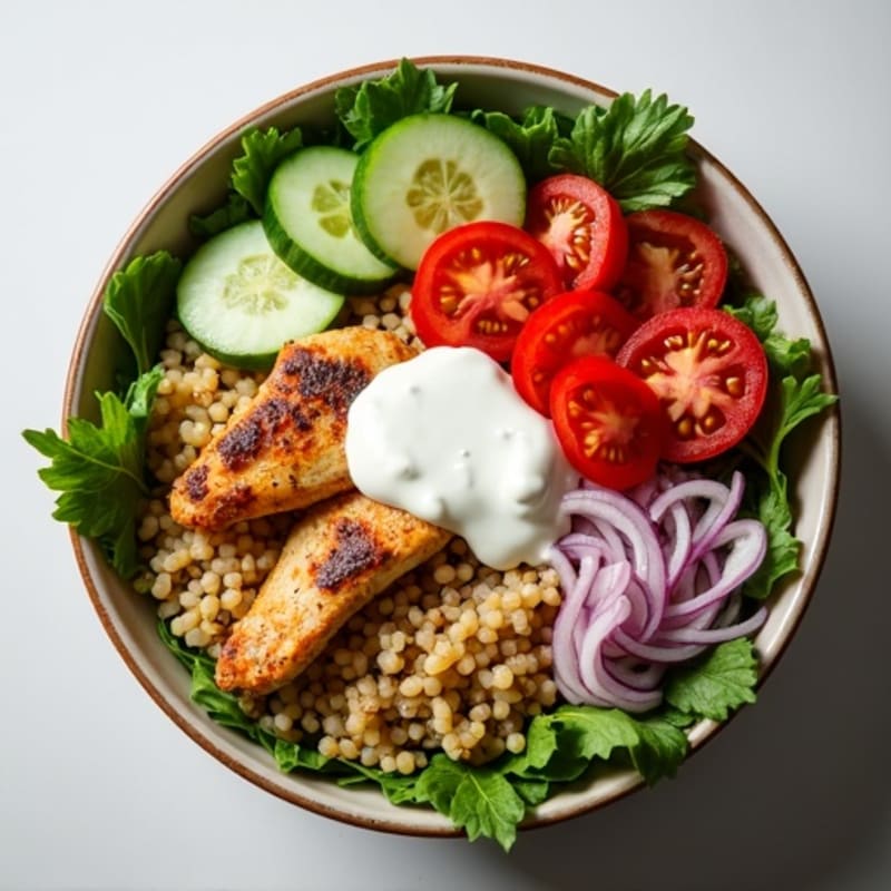 Herb-Spiced Chicken Shawarma Rice Bowl