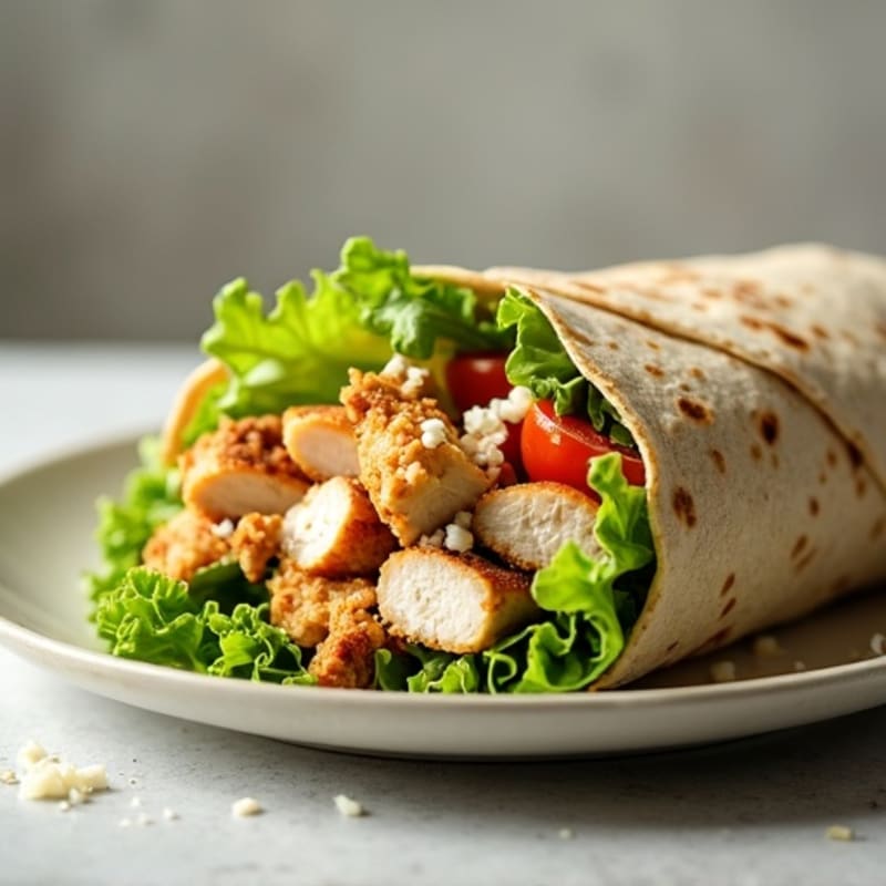 Healthy Chicken Caesar Wrap