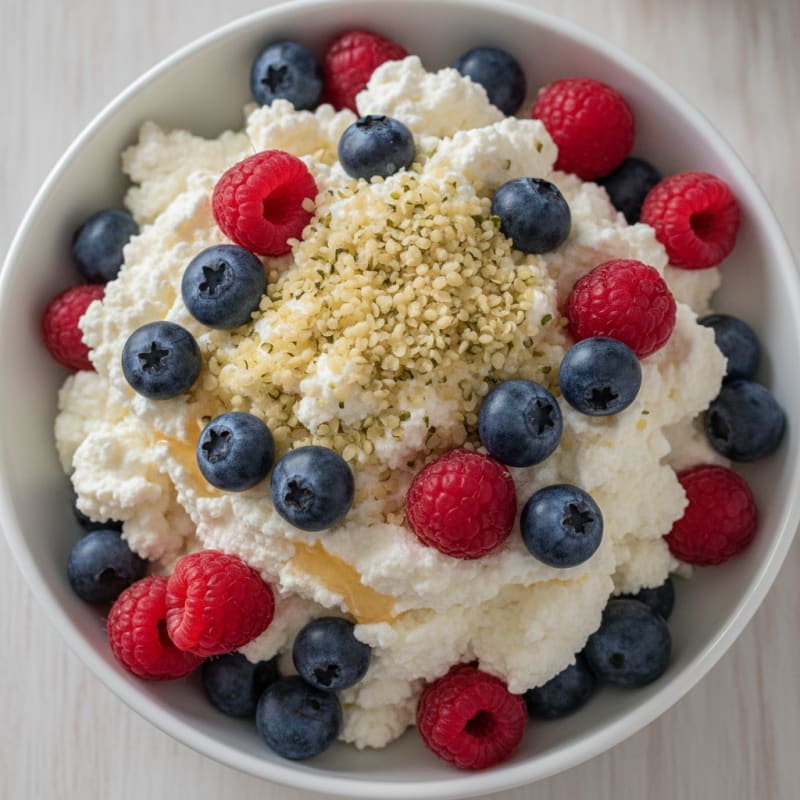 Protein Cottage Cheese and Berry Parfait