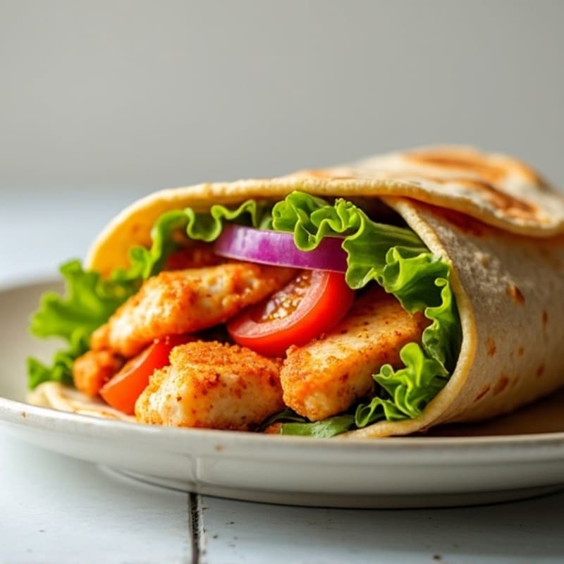 Crispy Buffalo Ranch Chicken Wrap