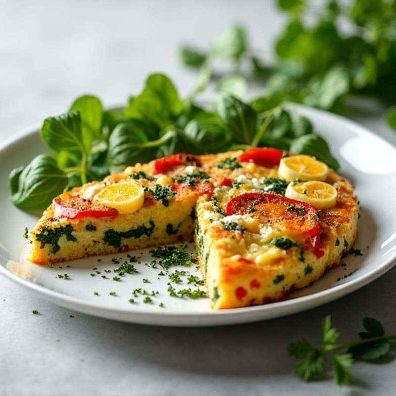Fluffy Roasted Vegetable and Herb Frittata