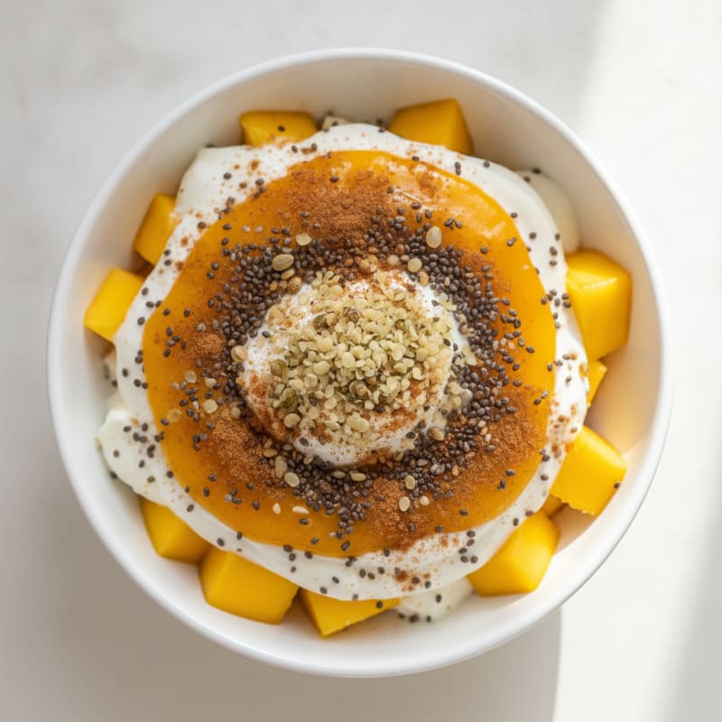 Mango Chia Greek Yogurt Parfait