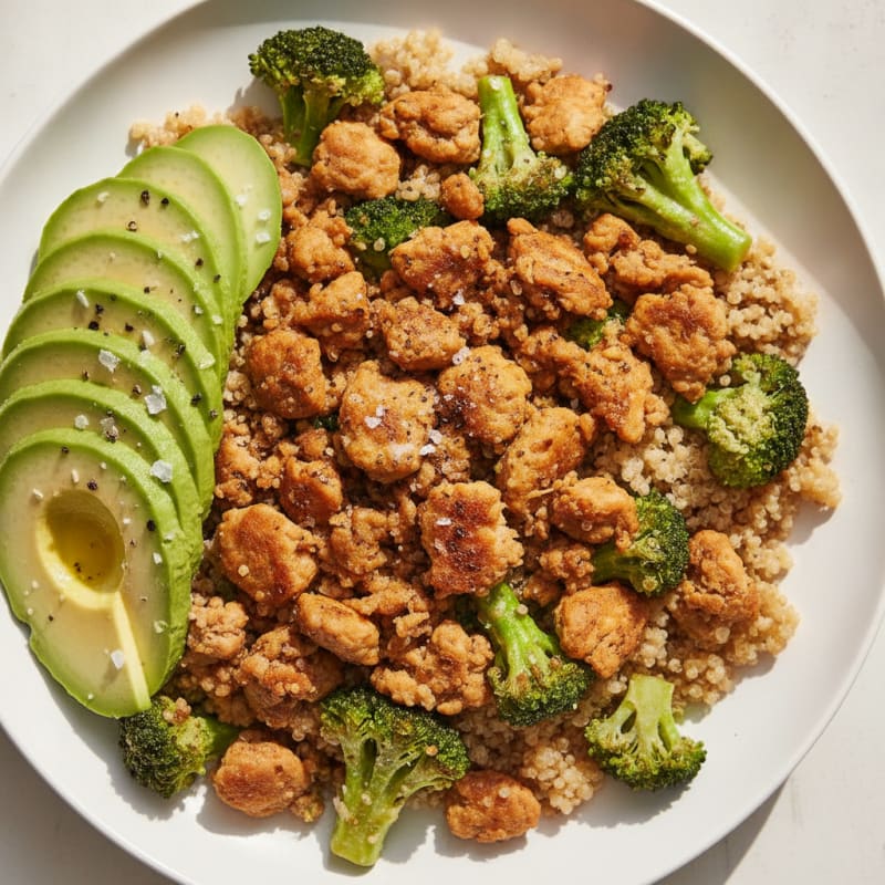 Ground Chicken Ginger Broccoli Stir-Fry