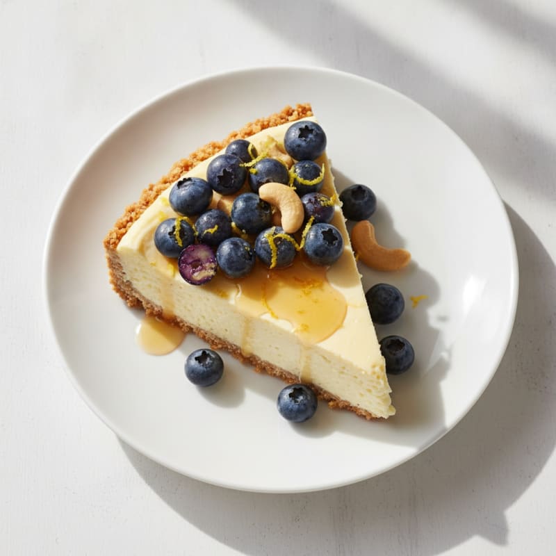 Blueberry-Lemon Cashew Cheesecake