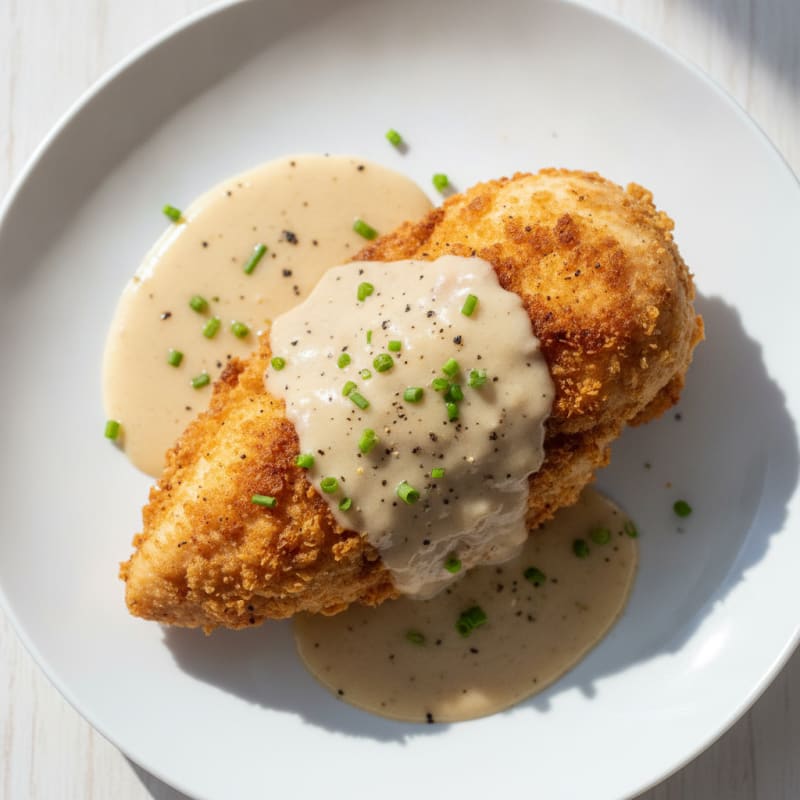 Buttermilk Fried Chicken with Creamy Gravy