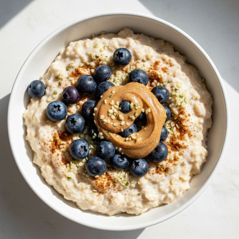 Berry Oatmeal Bowl with Egg Whites