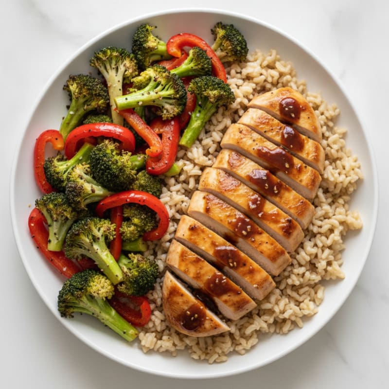Teriyaki Chicken with Roasted Vegetables