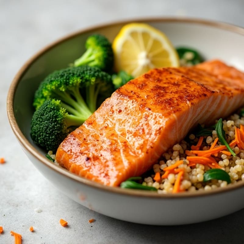Citrus-Ginger Salmon Power Bowl with Ancient Grains