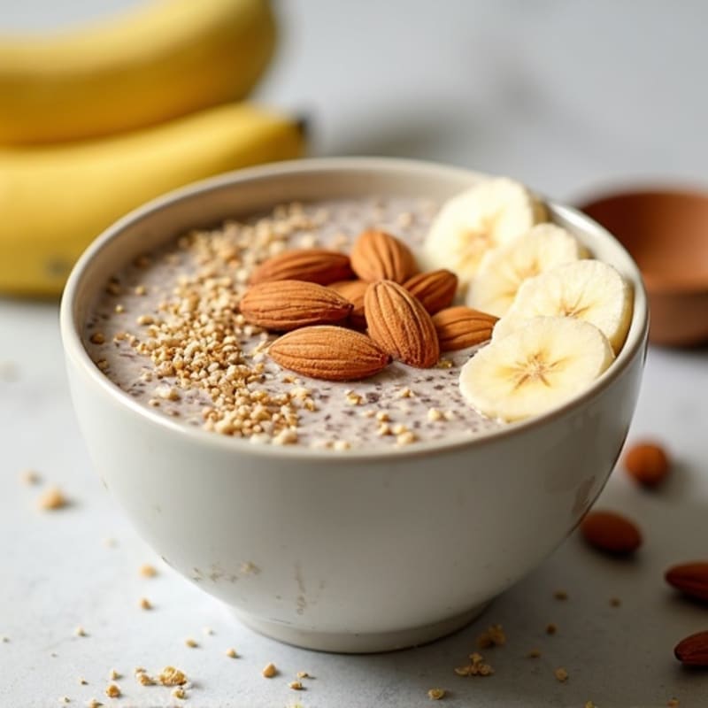 Vanilla-Almond Protein Chia Pudding Bowl