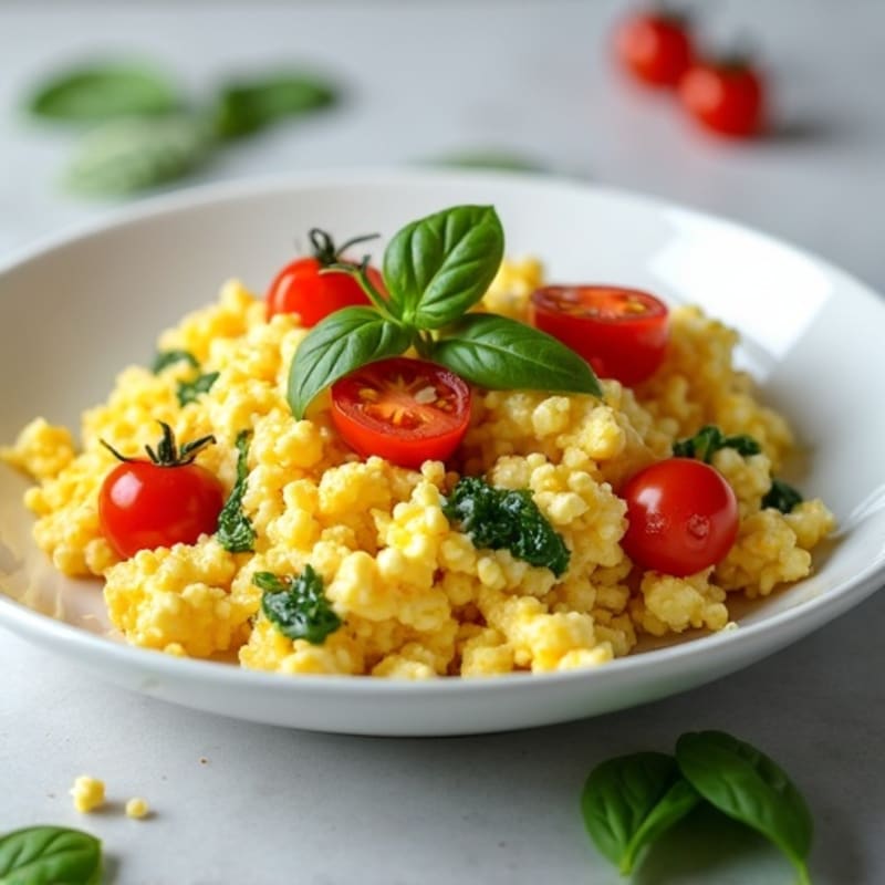 Creamy High-Protein Egg Scramble with Cottage Cheese