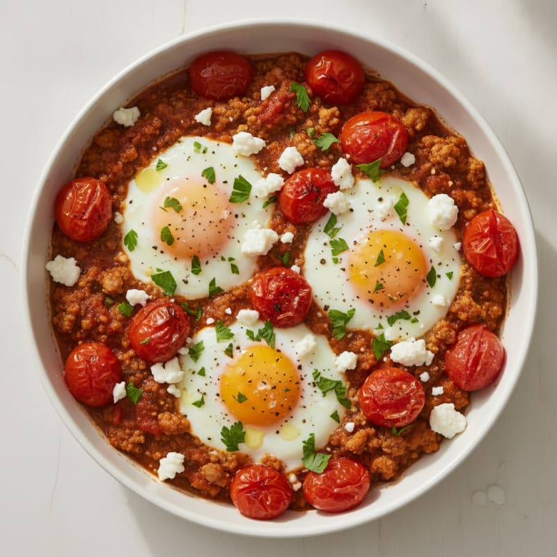 Baked Eggs with Roasted Tomatoes
