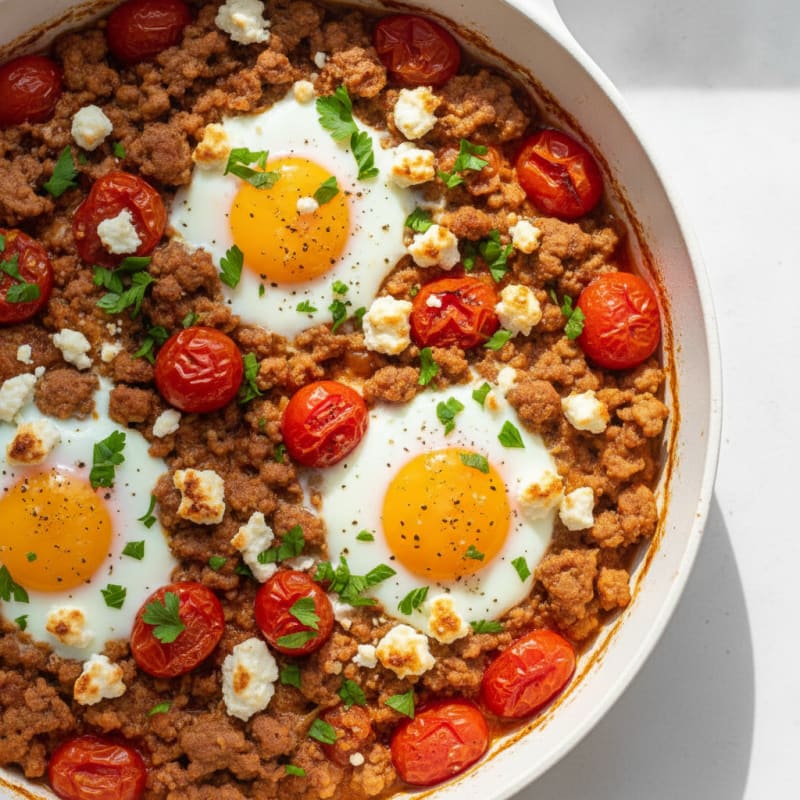 Baked Eggs with Roasted Tomatoes