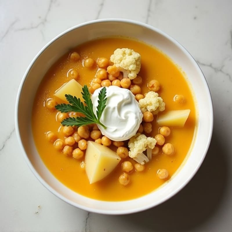 Creamy Roasted Cauliflower Potato Soup