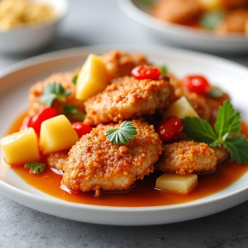 Crispy Baked Sweet and Sour Chicken