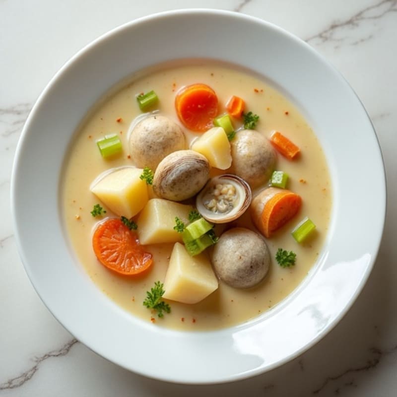 Creamy Clam, Potato, and Vegetable Soup