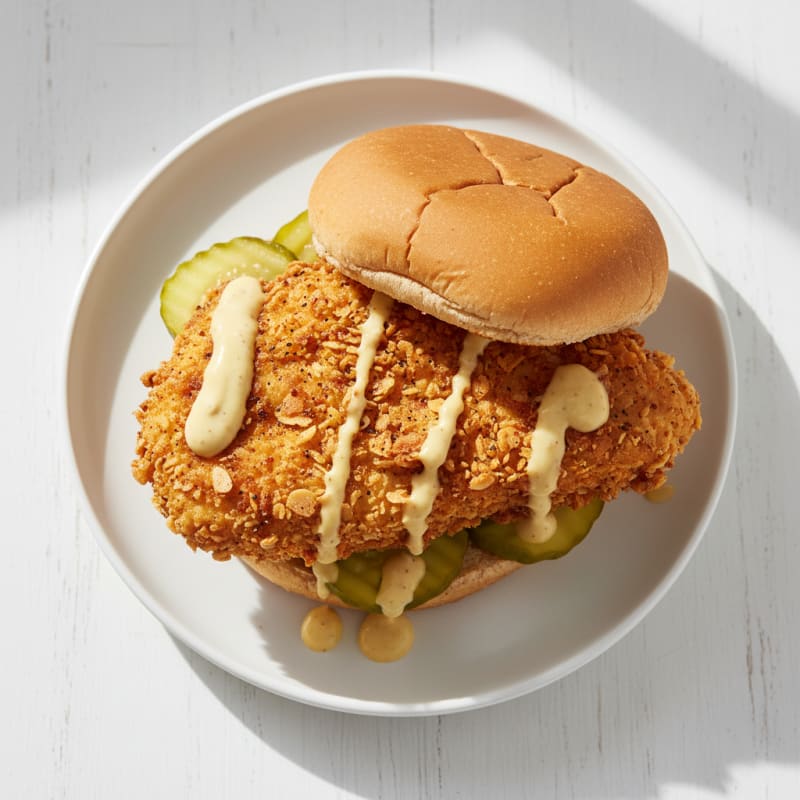 Buttermilk Fried Chicken Sandwich with Pickles