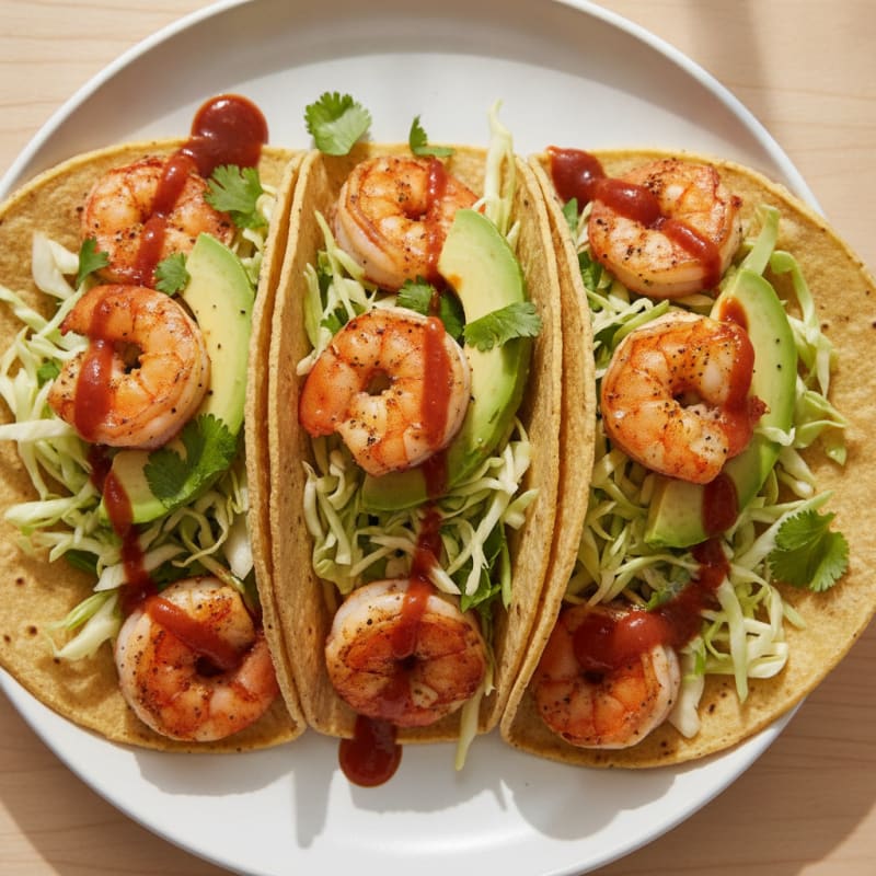 Chili-Lime Shrimp Cabbage Tacos