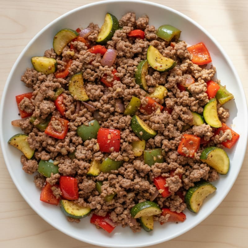 Ground Beef and Vegetable Skillet