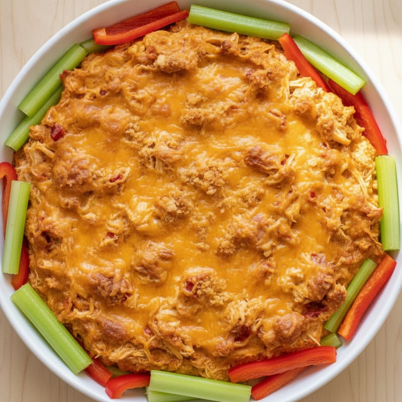 Buffalo Chicken Baked Dip