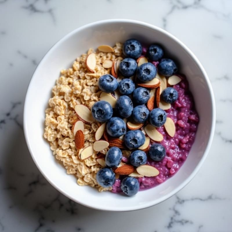 Protein-Packed Blueberry Oatmeal Bowl