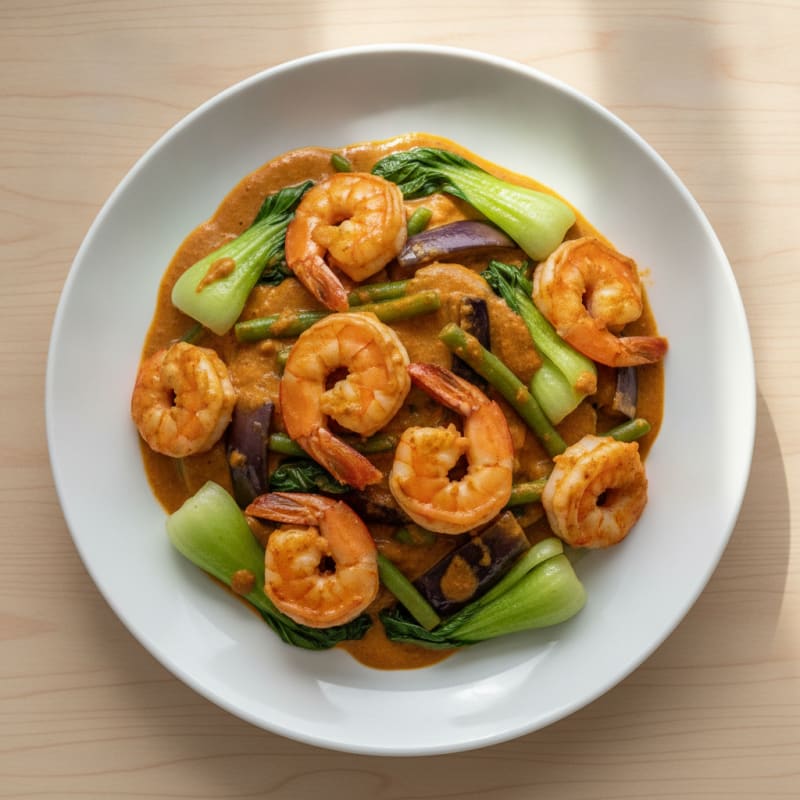 Shrimp Kare-Kare with Peanut Sauce