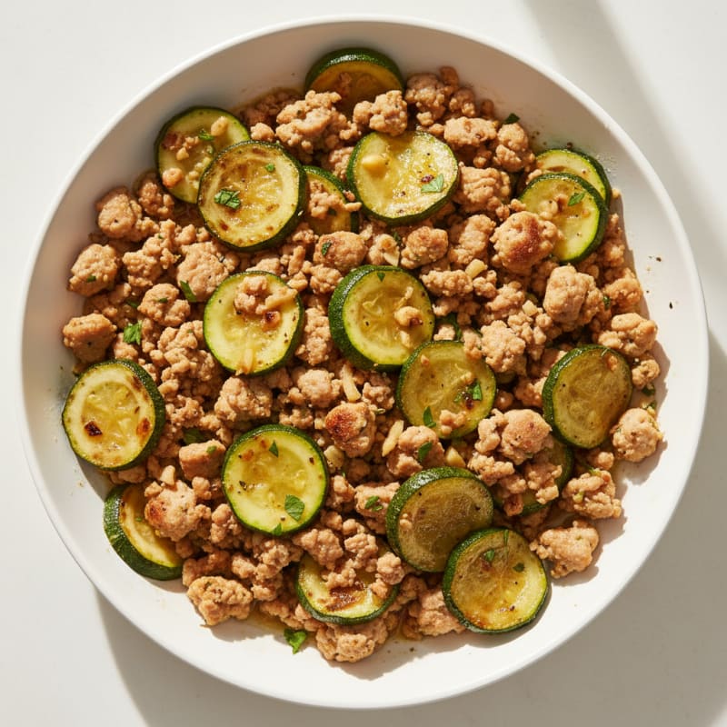 Grilled Turkey Zucchini Skillet