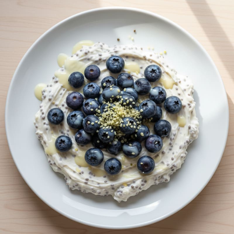 Creamy Vanilla Protein Chia Pudding