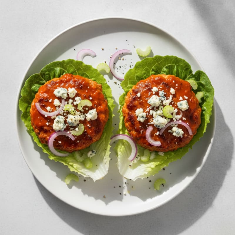 Buffalo Blue Cheese Burgers