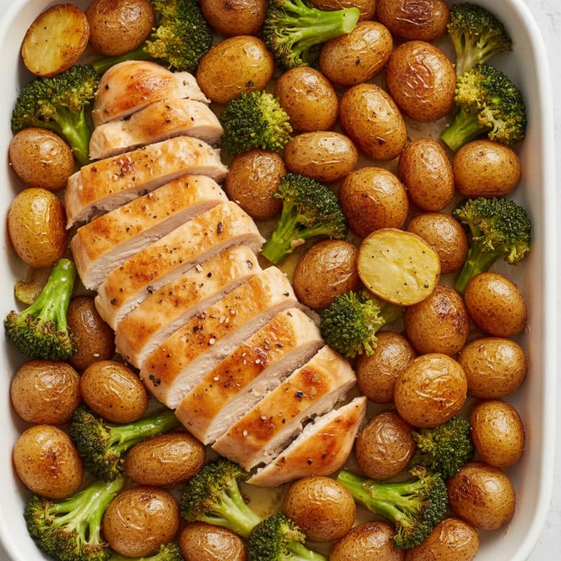 Sheet Pan Lemon Herb Chicken and Veggies