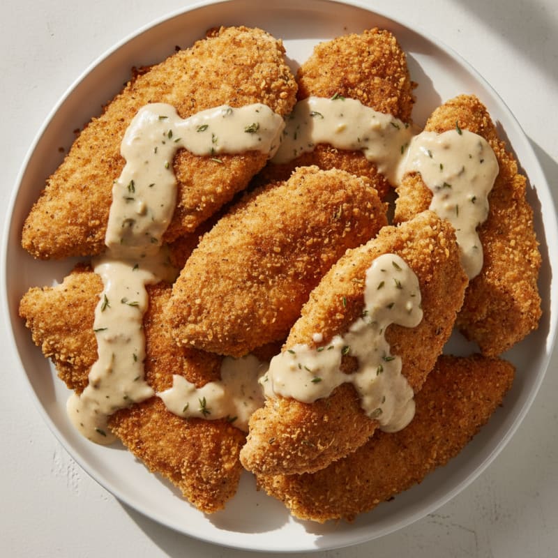Buttermilk Fried Chicken with Creamy Gravy