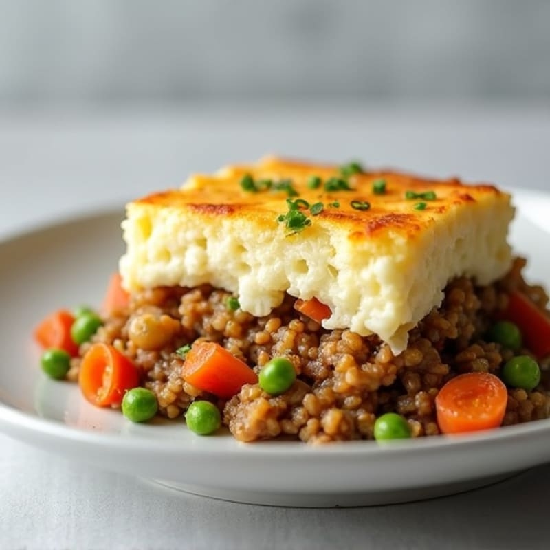 Cauliflower-Topped Turkey Shepherd's Pie