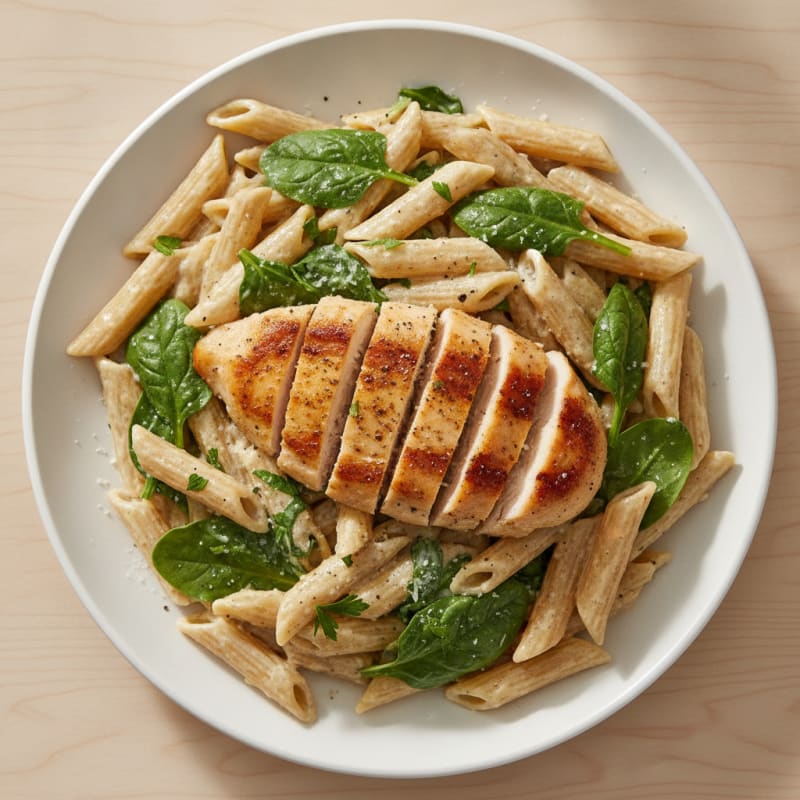 Garlic Parmesan Chicken Alfredo Pasta