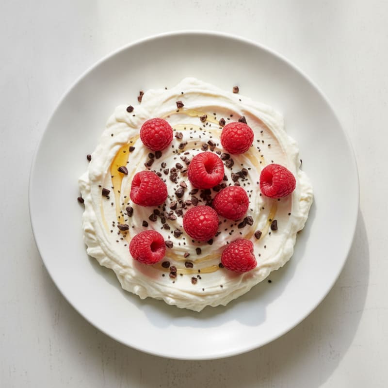 Silky Greek Yogurt Protein Mousse with Berries