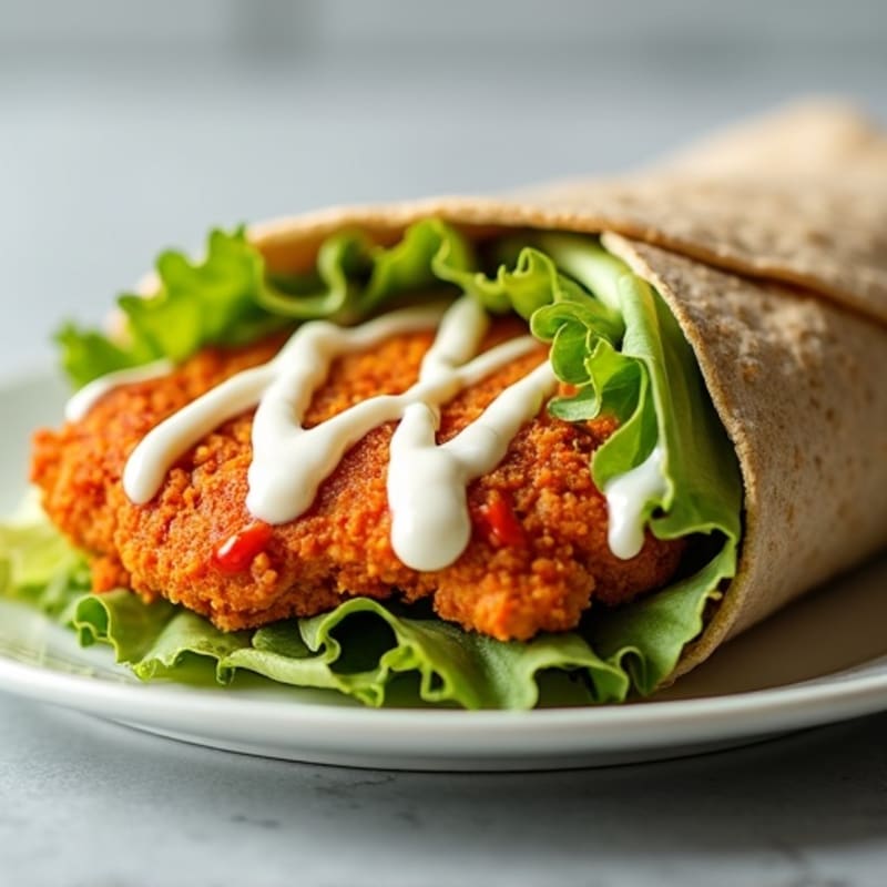 Crispy Buffalo Ranch Chicken Wrap