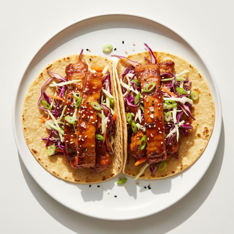 Spicy Gochujang Pork Belly Tacos