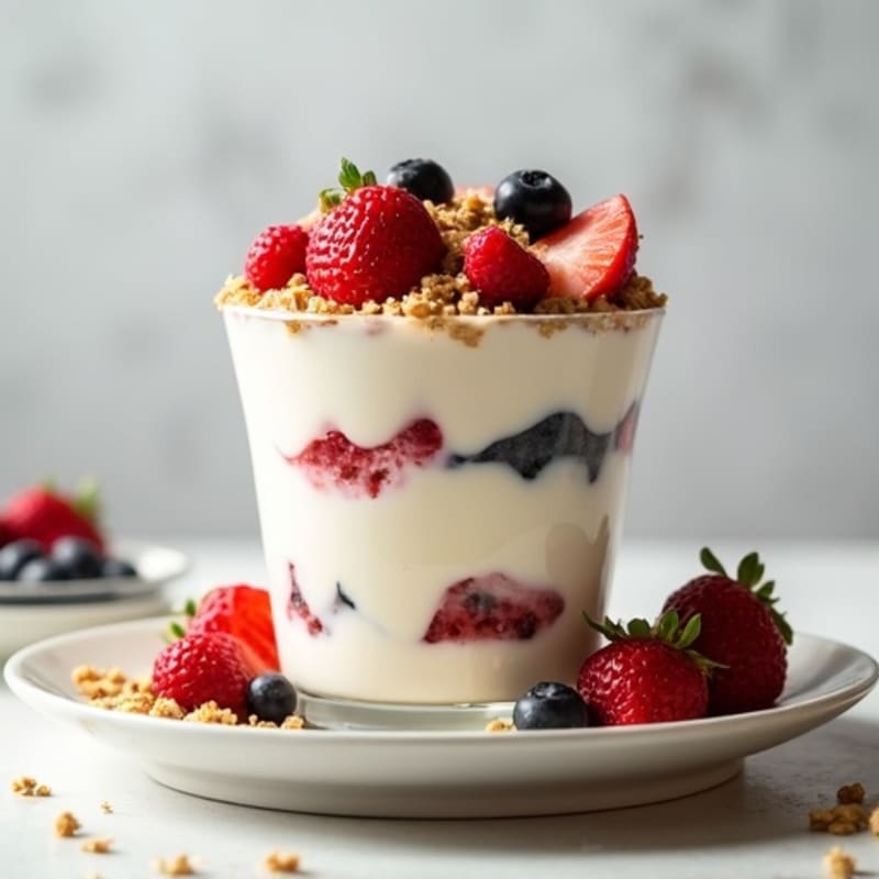 Creamy Vanilla Greek Yogurt Protein Parfait