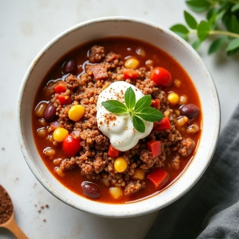 Healthy Slow Cooker Beef Chili