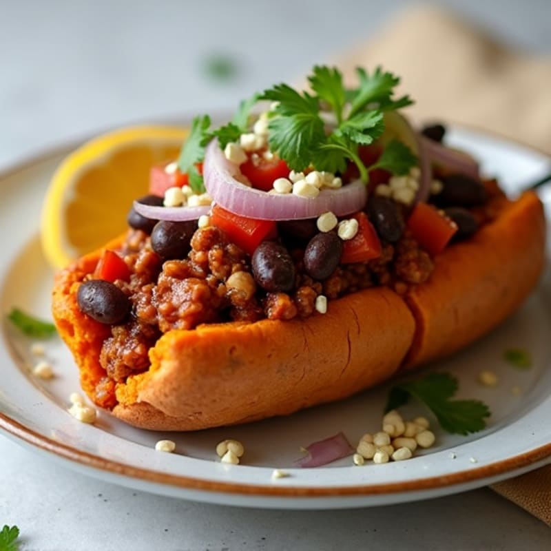 Lean Turkey Chili-Topped Sweet Potato Dogs