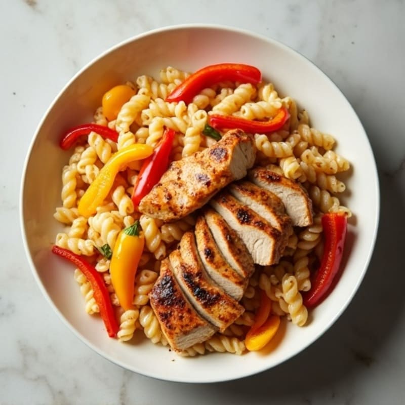 Creamy Cajun Chicken Pasta with Bell Peppers
