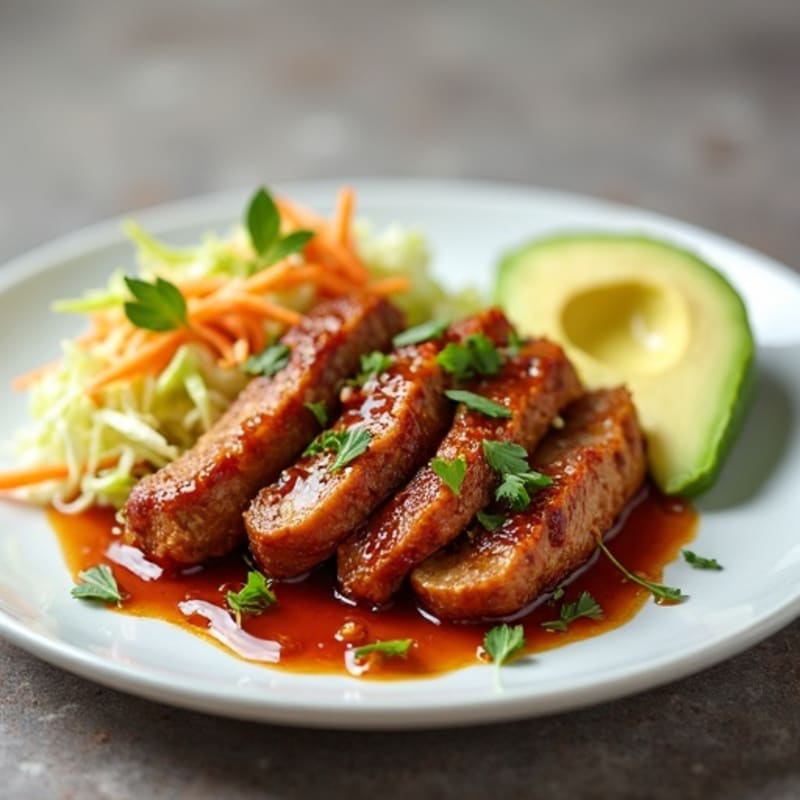 Lean BBQ Pulled Pork with Crunchy Slaw