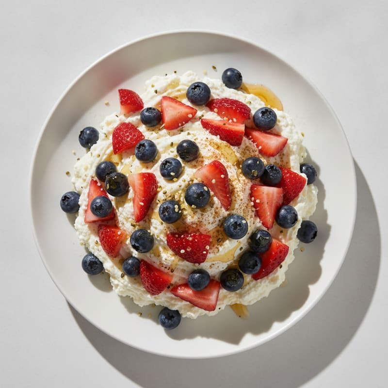 Whipped Cottage Cheese with Berries