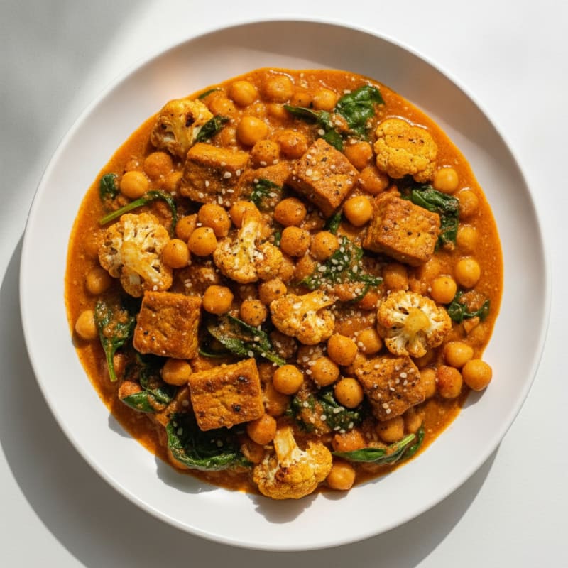 Roasted Vegetable and Chickpea Curry