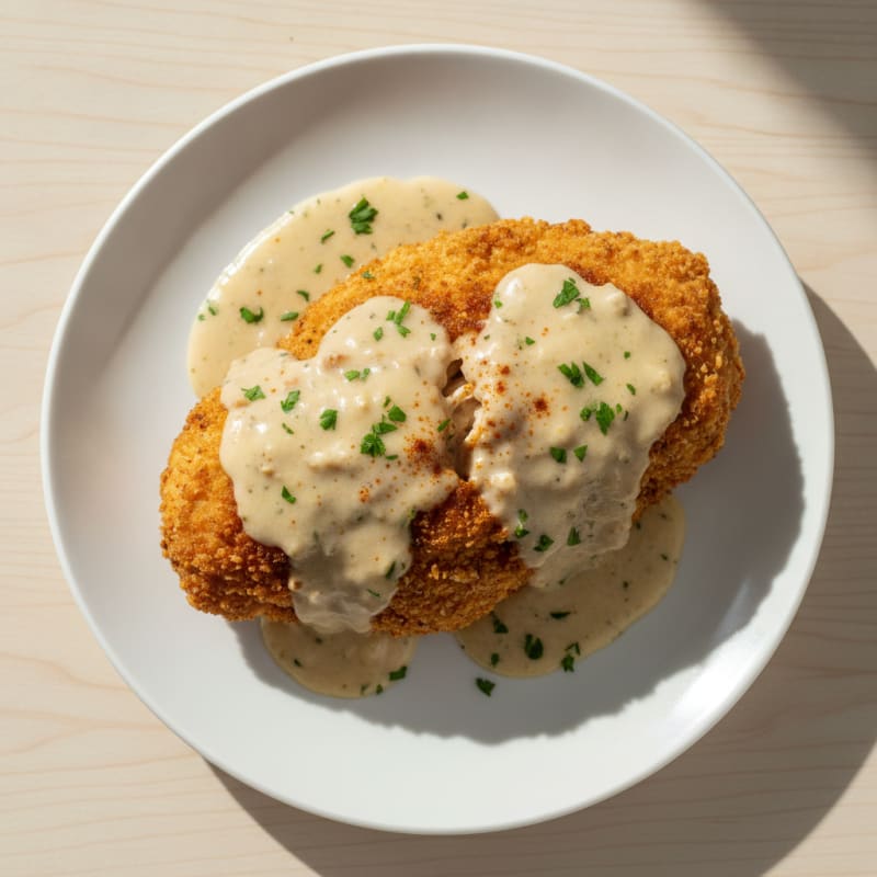 Buttermilk Fried Chicken with Creamy Gravy